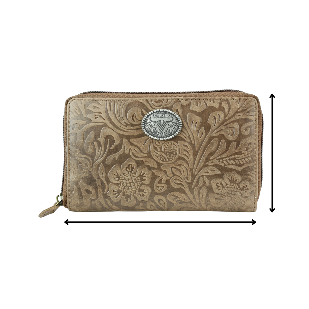 Wildflower Trails Zip-Around Wallet