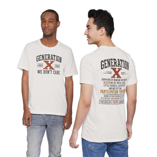 Generation X "We Don’t Care" Graphic Tee