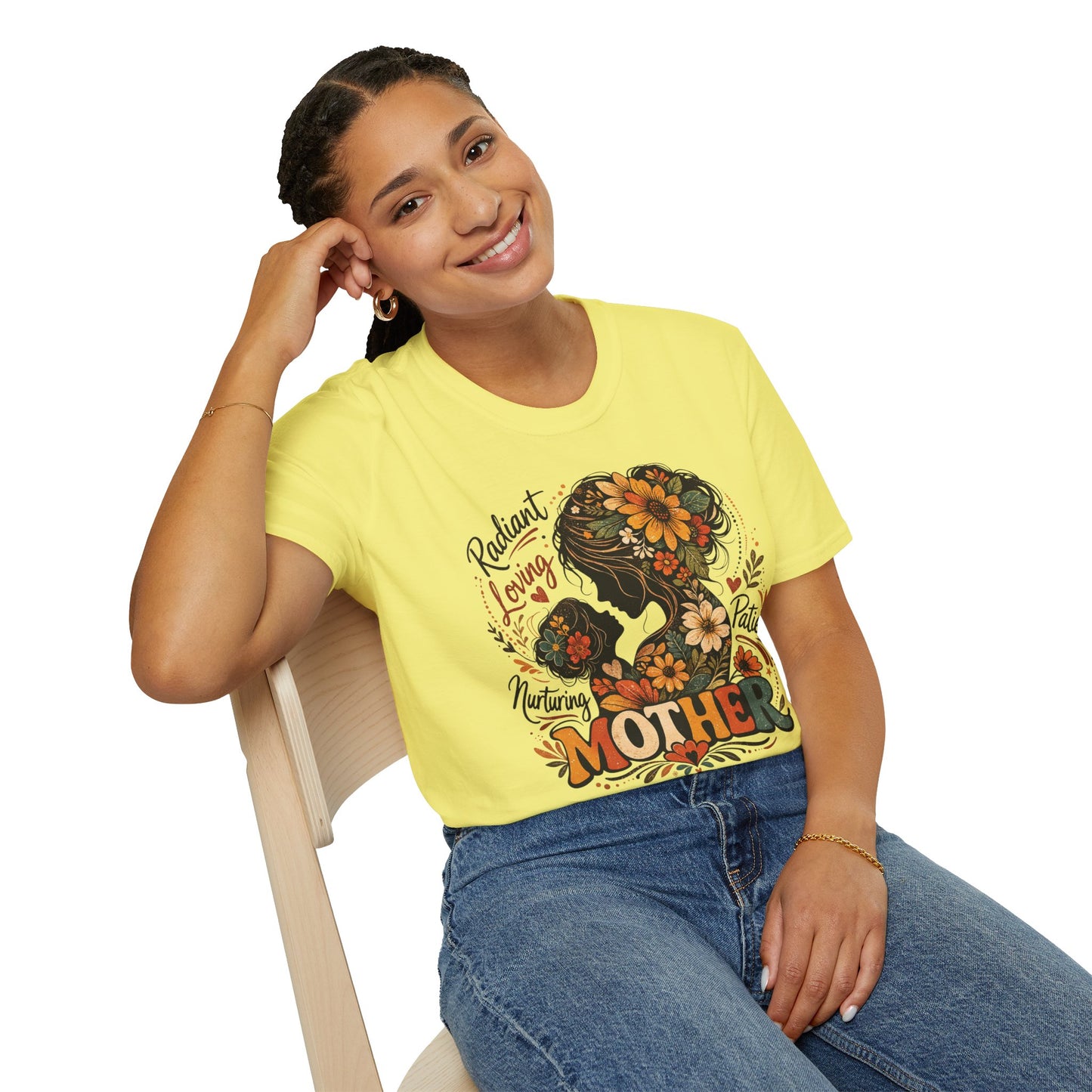 Mother Child Floral Vintage Graphic Tee