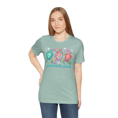 Summer Vibes Turtle Graphic Tee