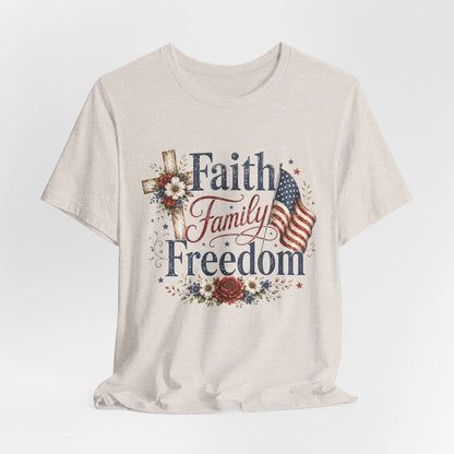 Faith Family Freedom Graphic Tee