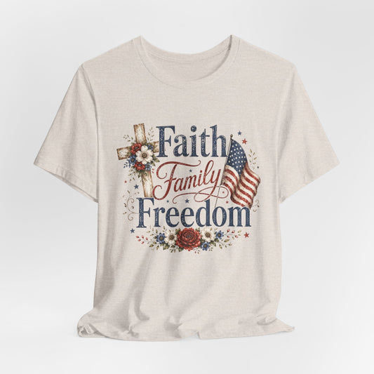 Faith Family Freedom Graphic Tee
