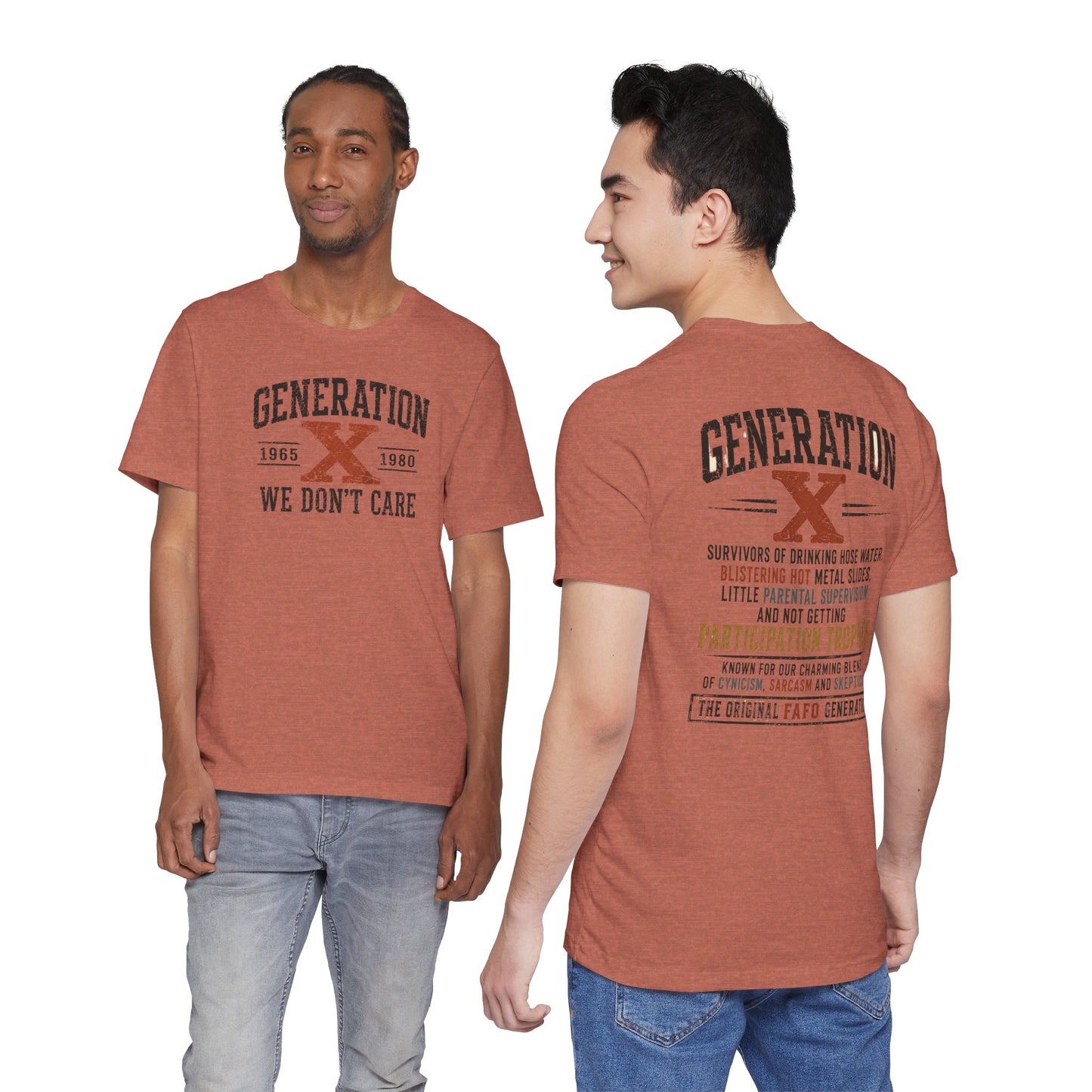 Generation X "We Don’t Care" Graphic Tee
