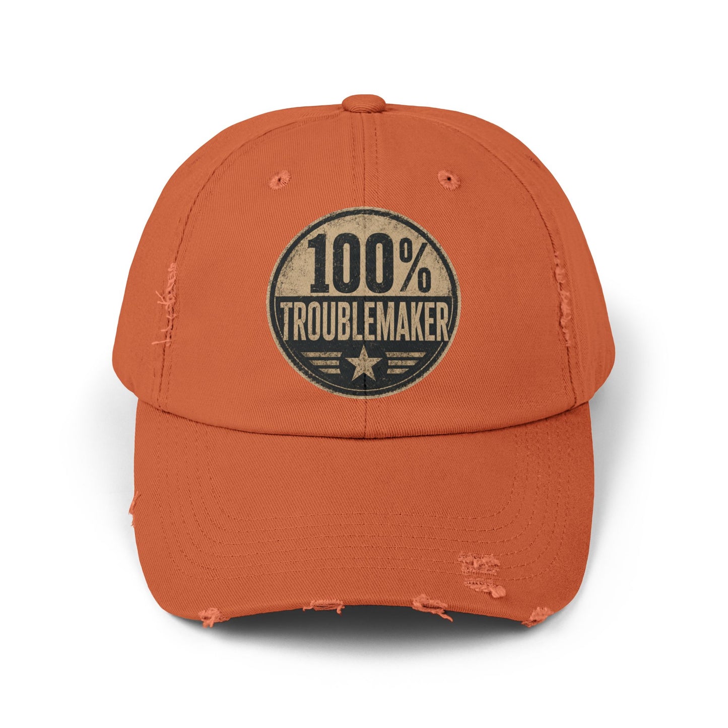 100% Troublemaker Distressed Cap