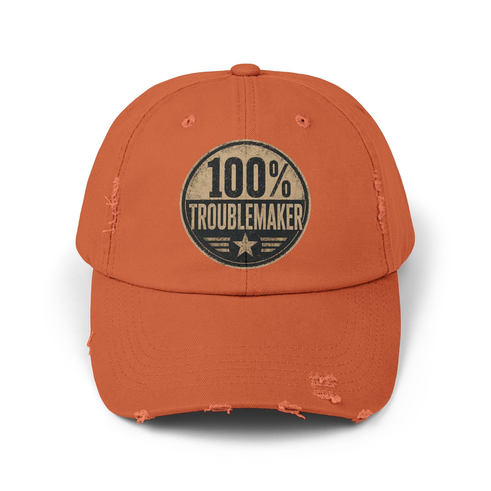 100% Troublemaker Distressed Cap