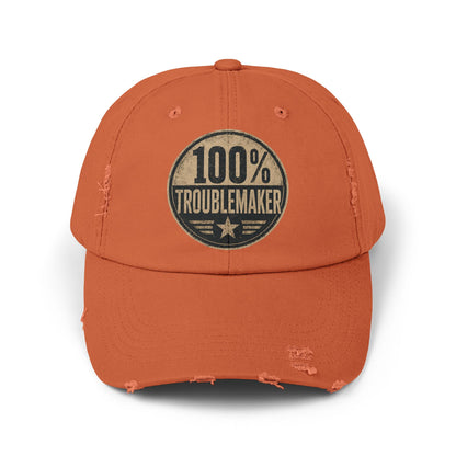 100% Troublemaker Distressed Cap