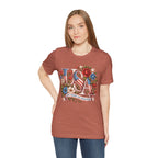 USA Floral Flag 250 Years Graphic Tee