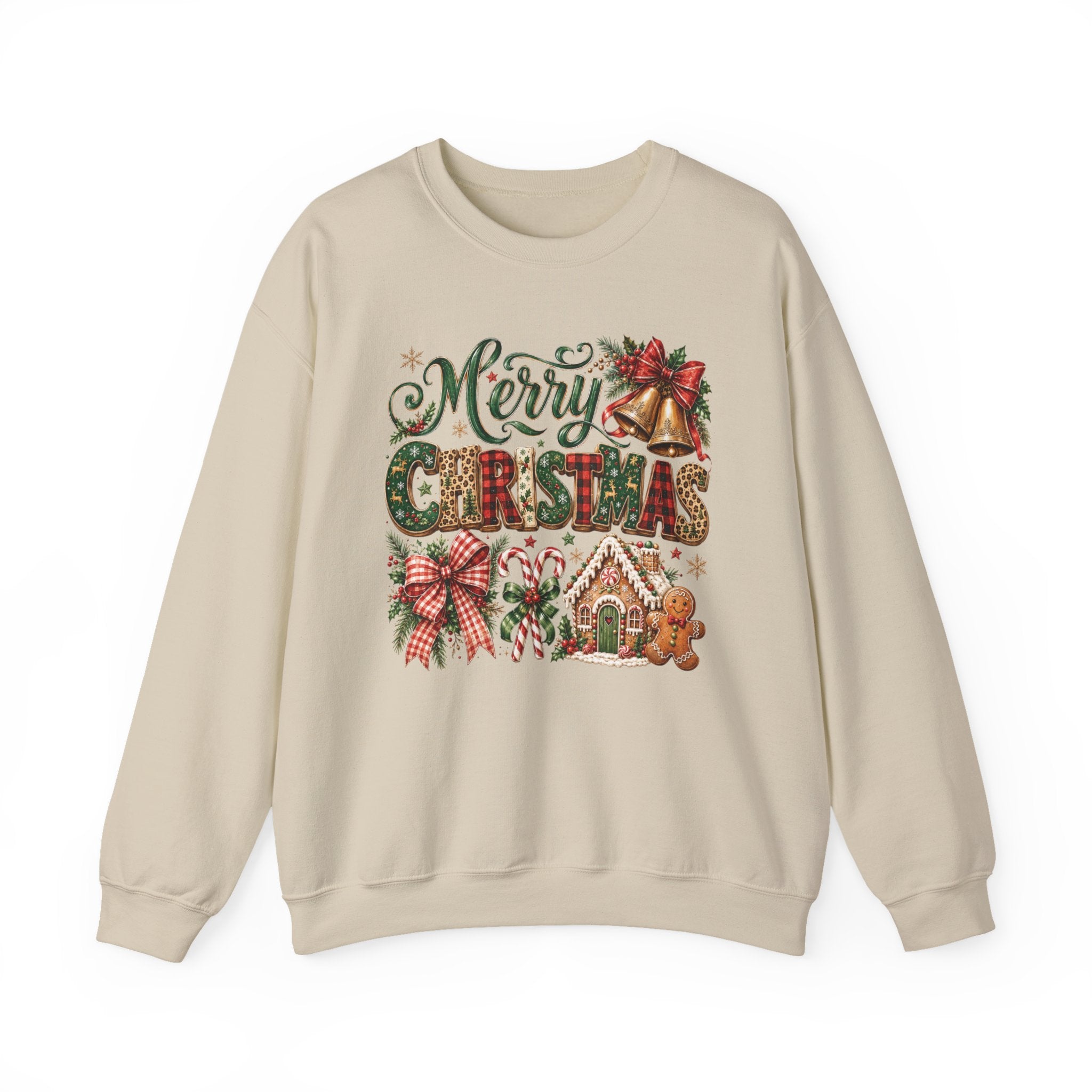 Merry Christmas Gingerbread Cottage Sweatshirt