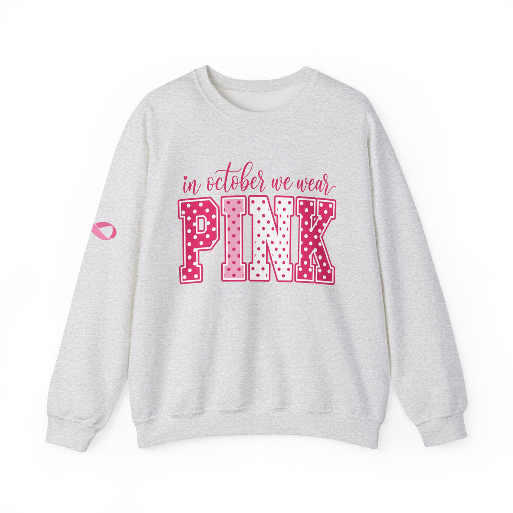 October Looks Better in Pink Sweatshirt