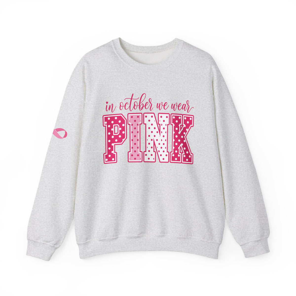 October Looks Better in Pink Sweatshirt