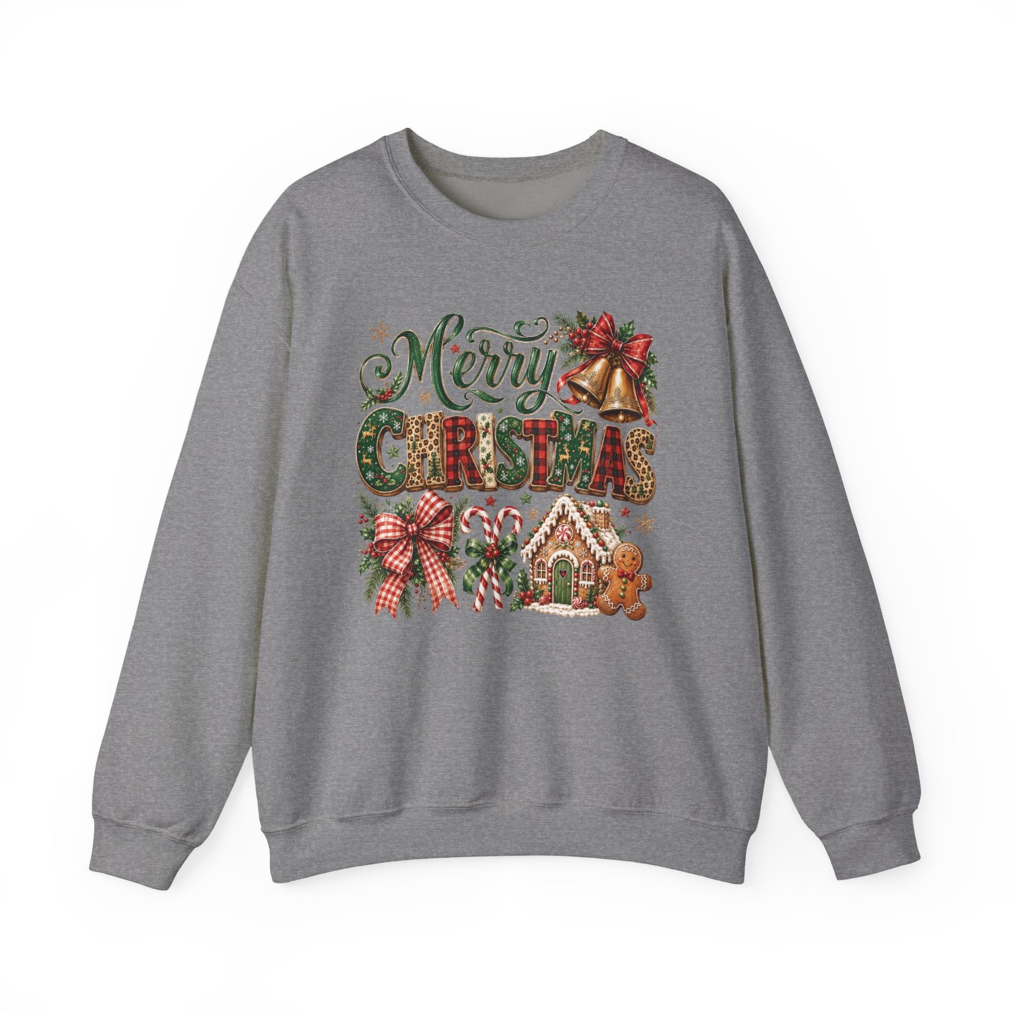 Merry Christmas Gingerbread Cottage Sweatshirt