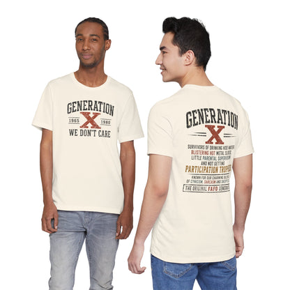 Generation X "We Don’t Care" Graphic Tee