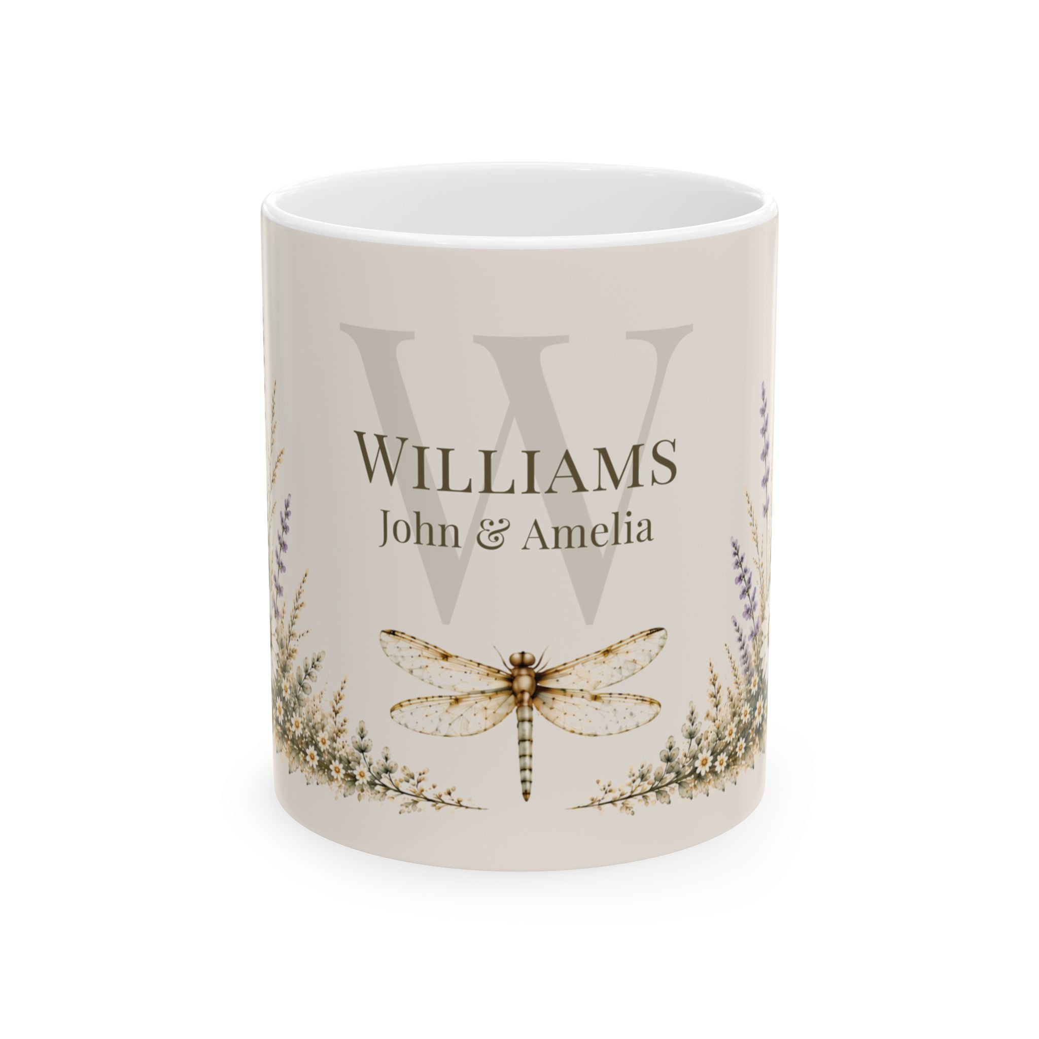 Dragonfly Meadow Personalized Family Mug