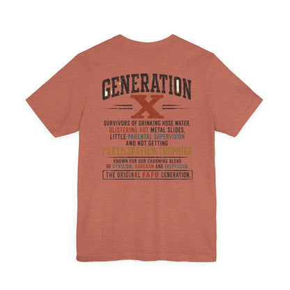Generation X "We Don’t Care" Graphic Tee