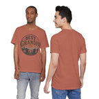 Best Grandpa Vintage Sunset Graphic Tee