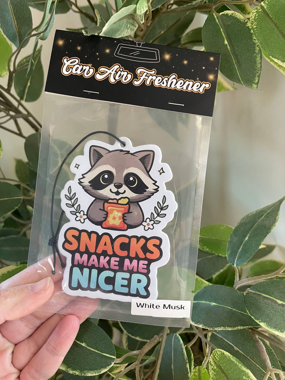 Snacks Make Me Nicer Car Air Freshener