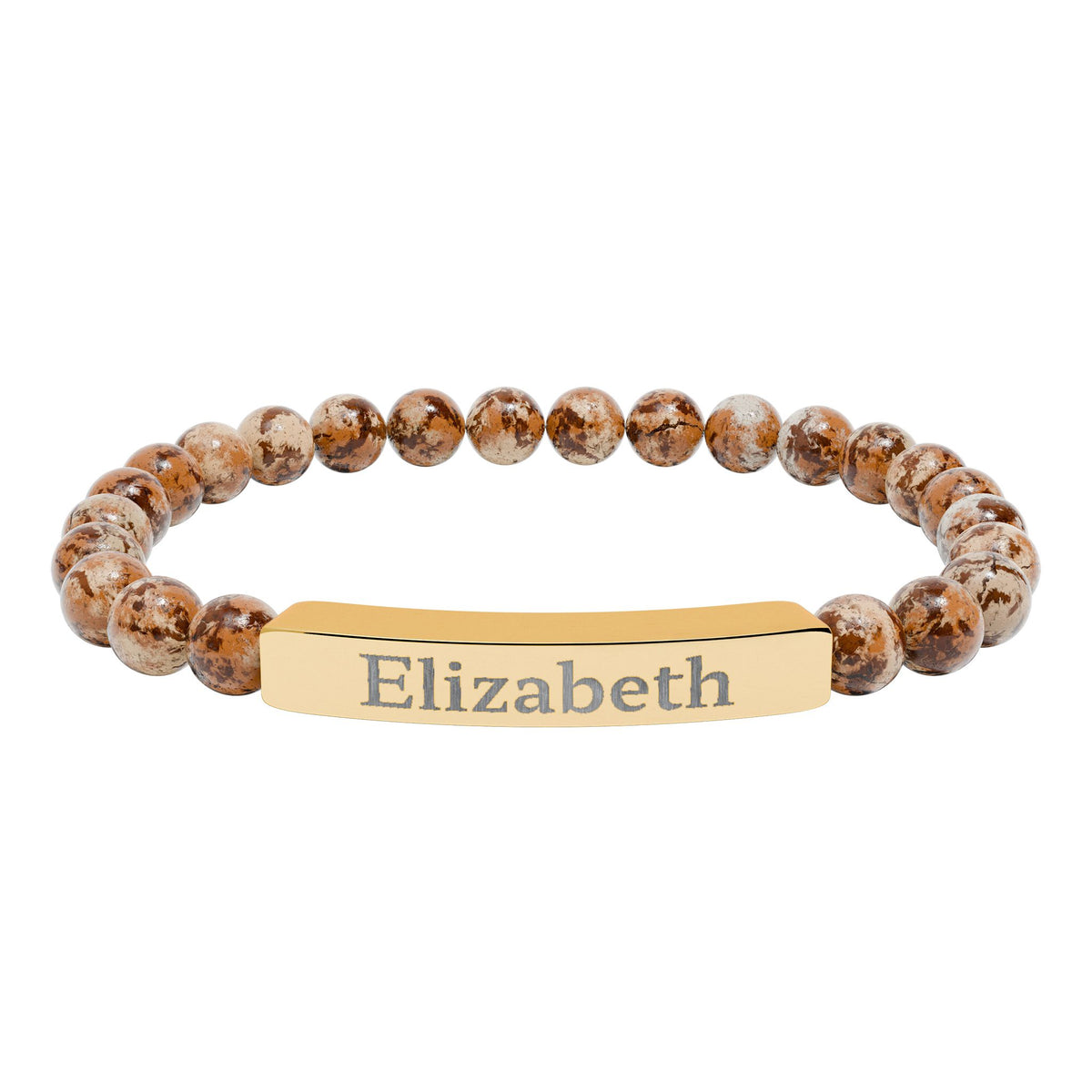 Make It Yours Engraved Stone Bracelet