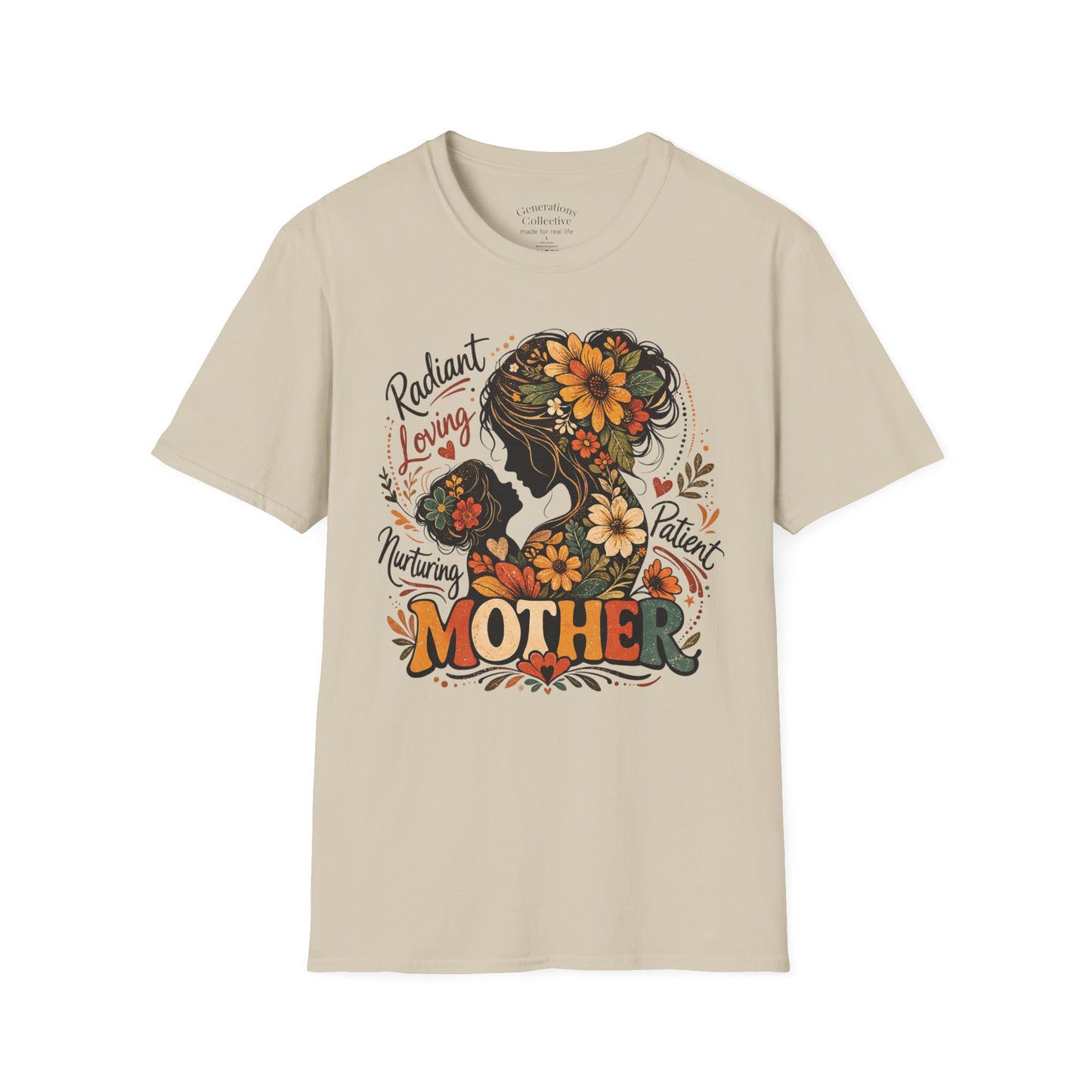 Mother Child Floral Vintage Graphic Tee