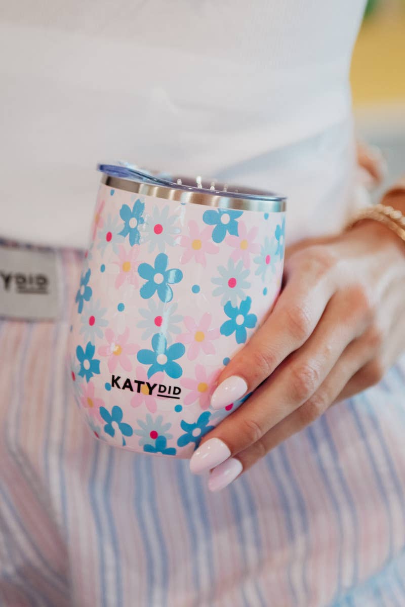 Daisy Days Wine Tumbler