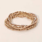 Golden Sand Beaded Bracelets