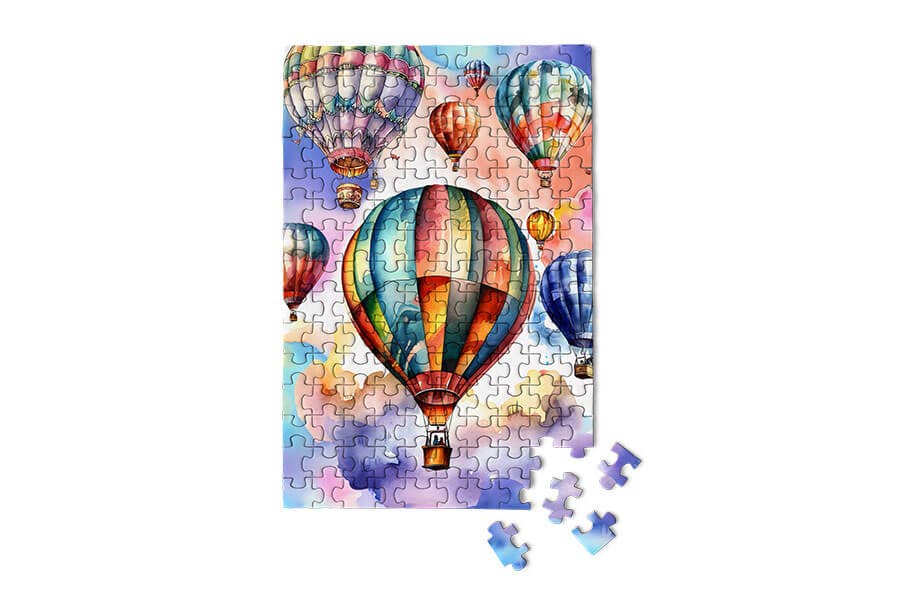 Up & Away Hot Air Balloon Mini Puzzle