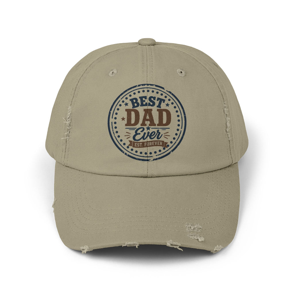 Best Dad Ever Washed Baseball Cap