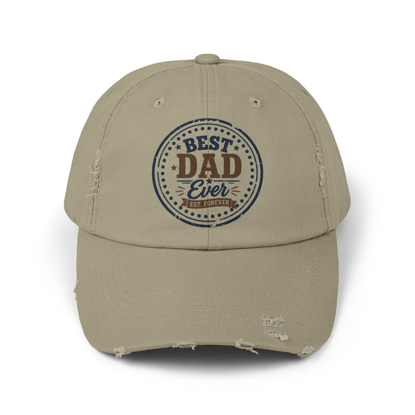 Best Dad Ever Washed Baseball Cap