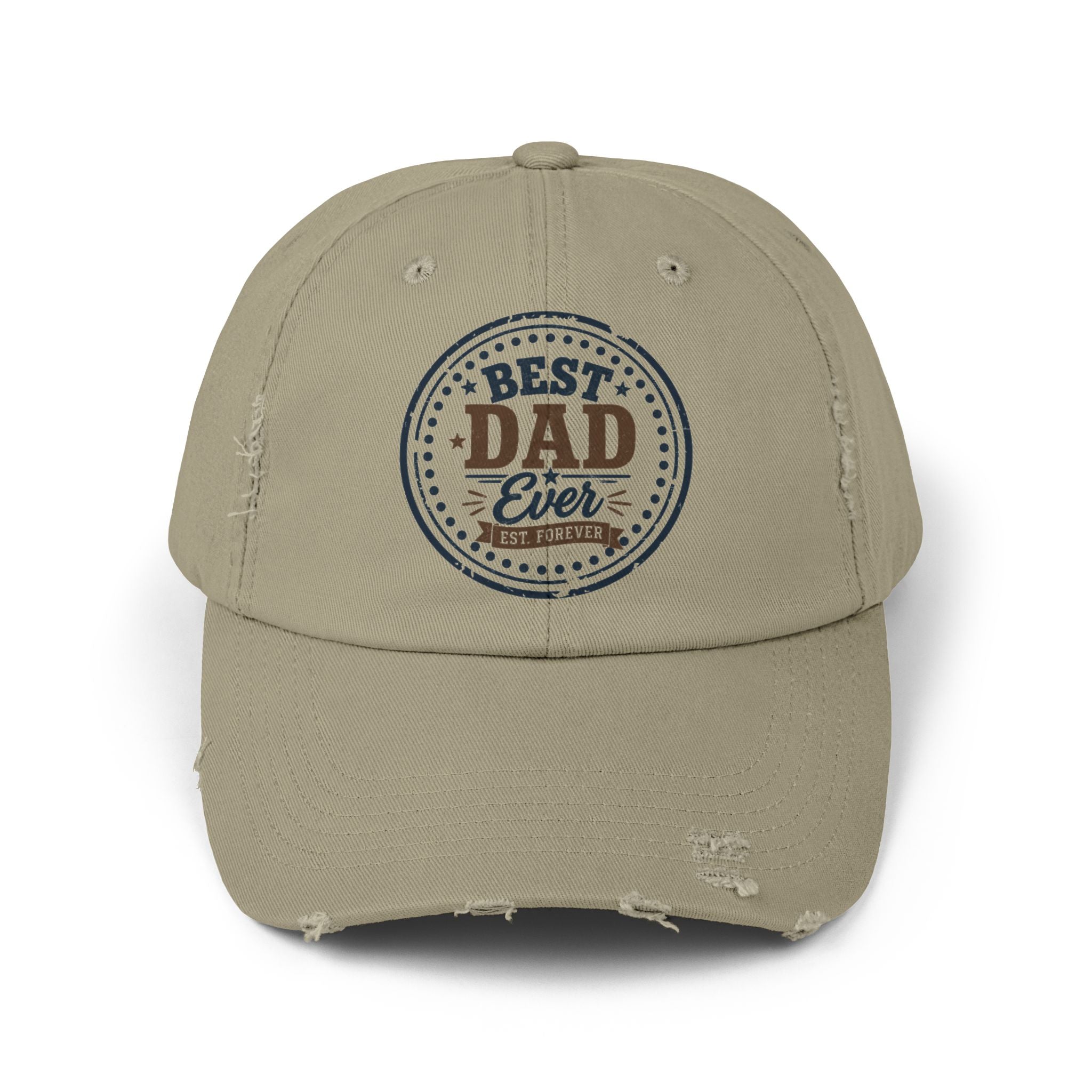Best Dad Ever Washed Baseball Cap