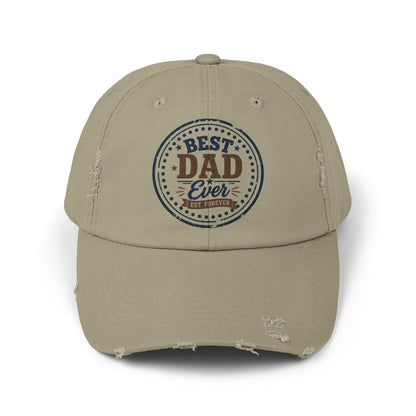 Best Dad Ever Washed Baseball Cap