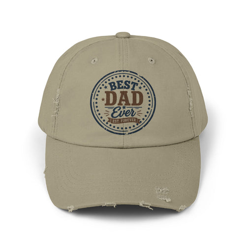 Best Dad Ever Washed Baseball Cap