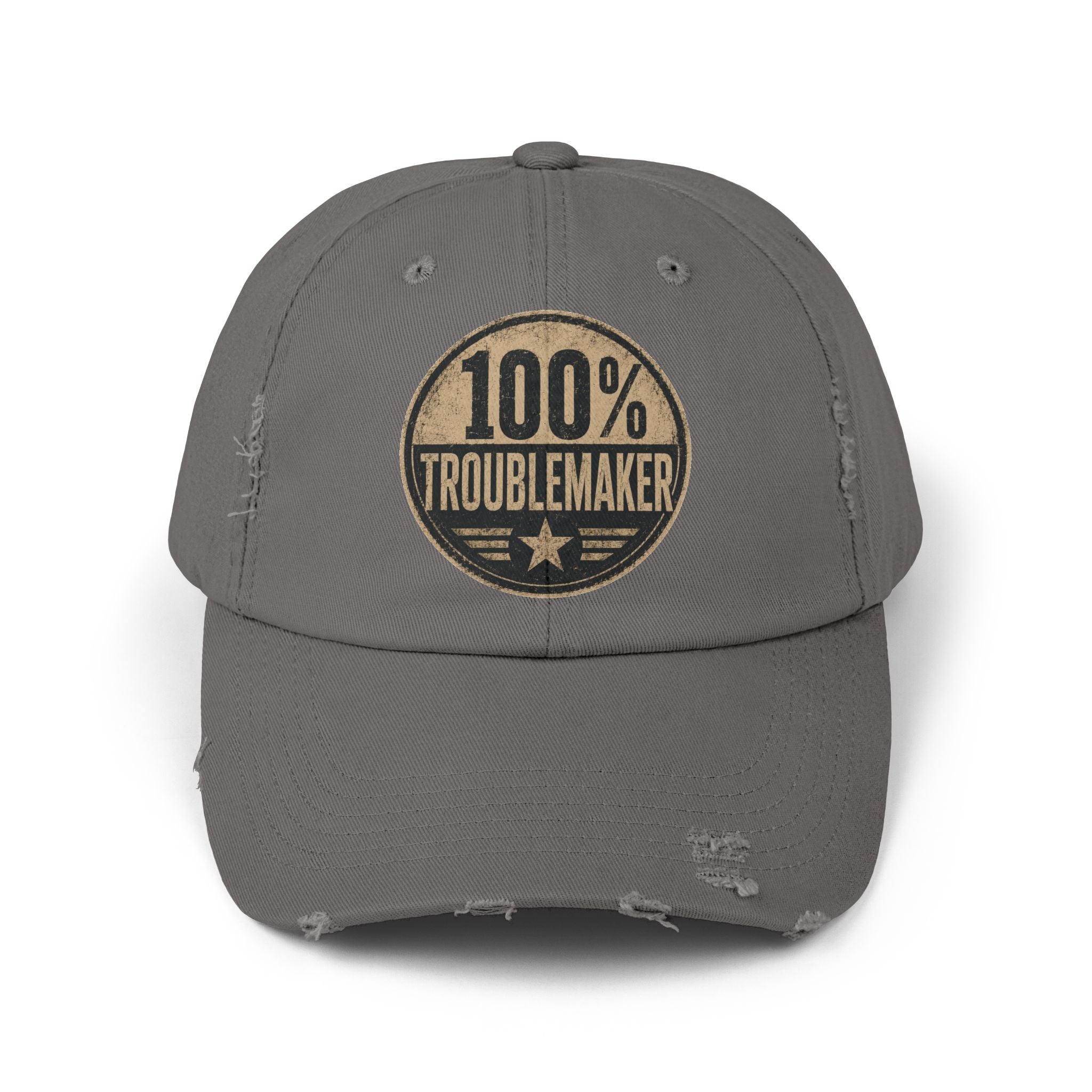 100% Troublemaker Distressed Cap