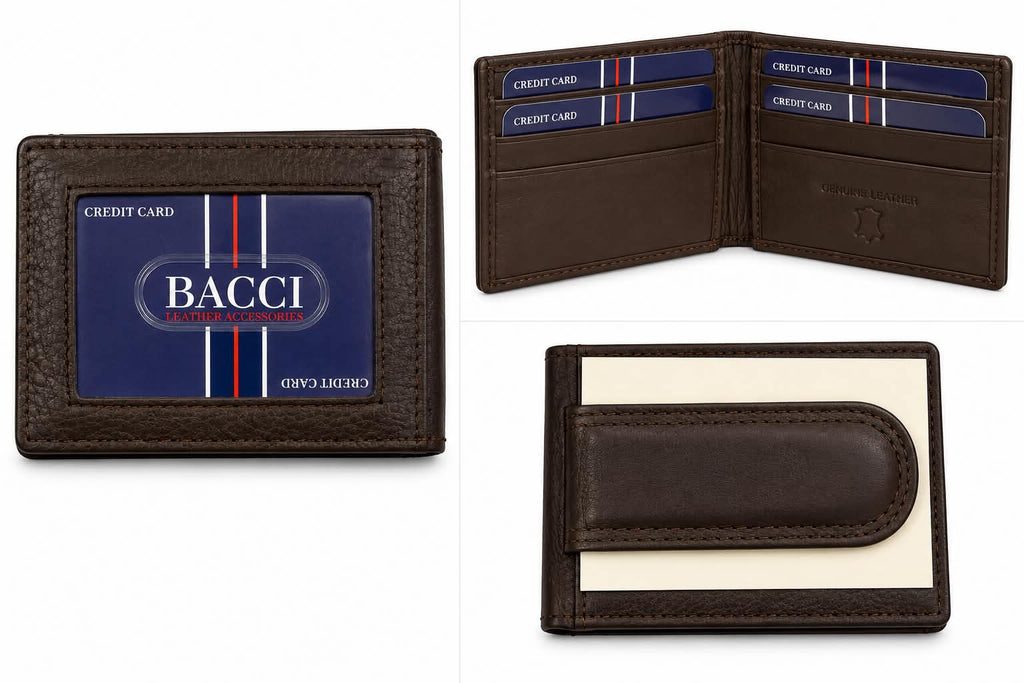 Keep It Simple Leather Money Clip Wallet