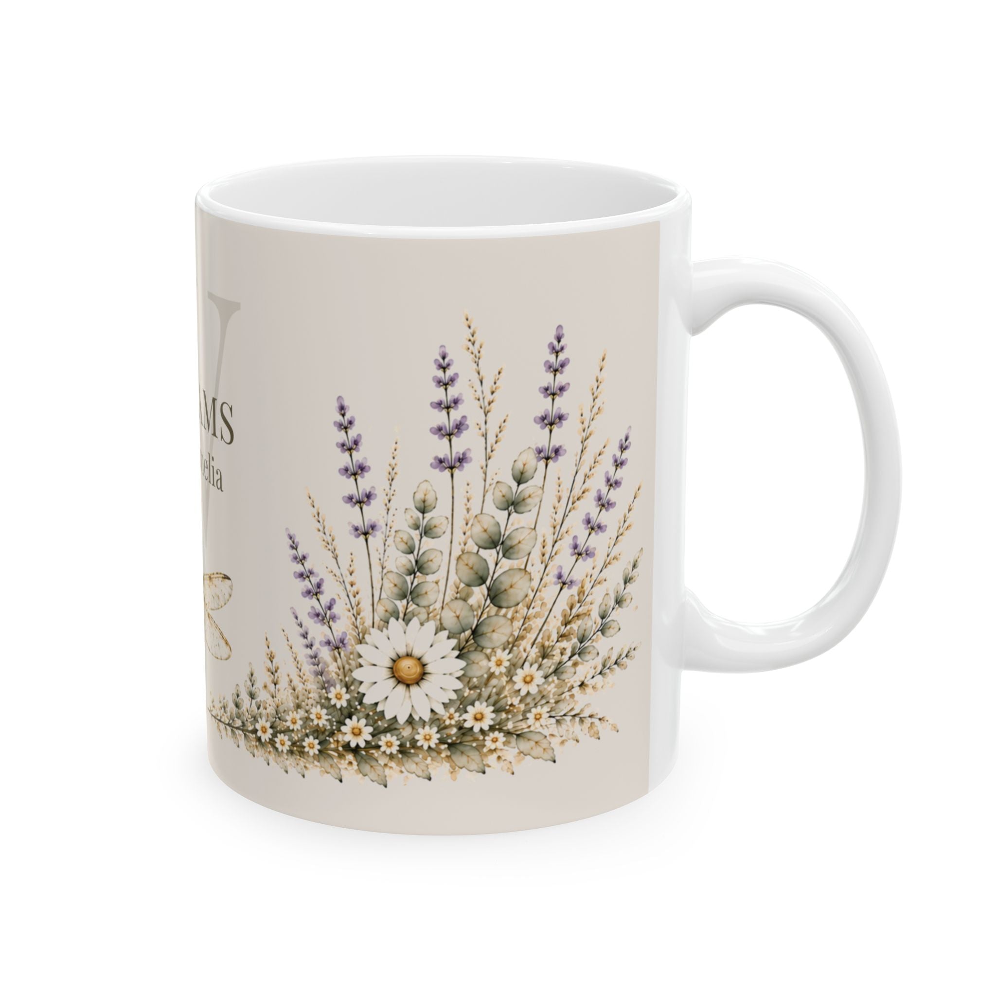 Dragonfly Meadow Personalized Family Mug