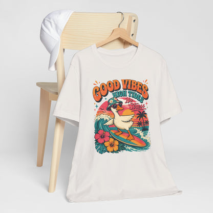 Good Vibes High Tides Goose Graphic Tee