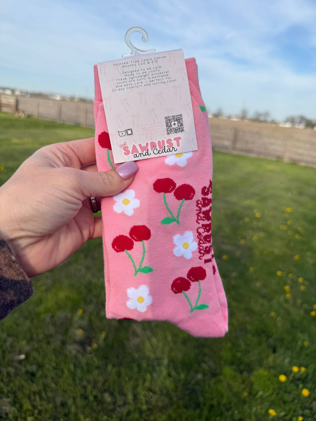 Cherry Sweet Crew Socks