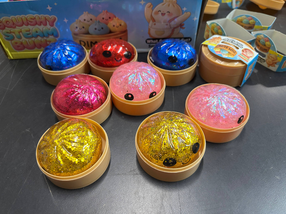 Mini Glitter Dumpling Squishy