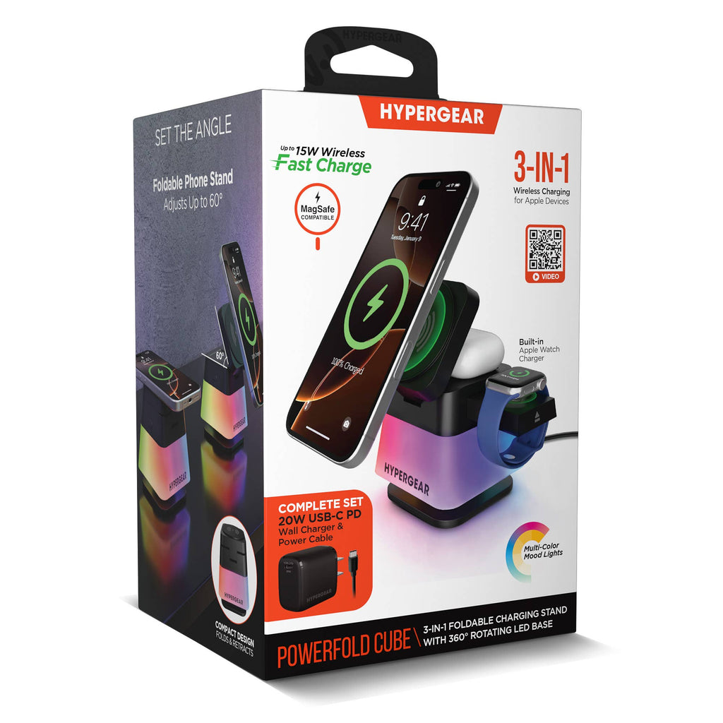 Power Up & Fold 3-in-1 Charging Cube