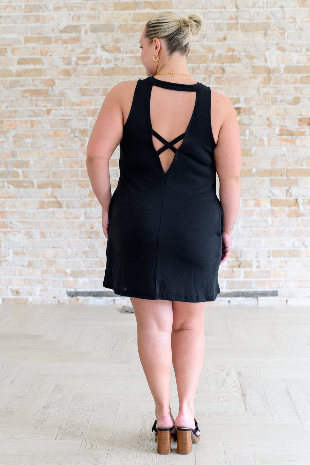 Back It Up Cutout Back Dress