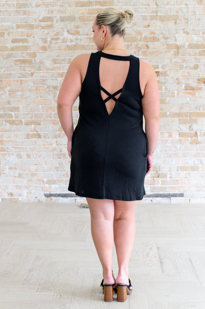 Back It Up Cutout Back Dress