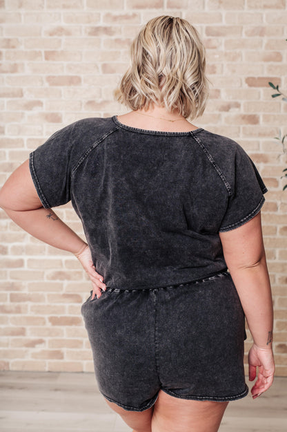 Washed Cotton Short Set