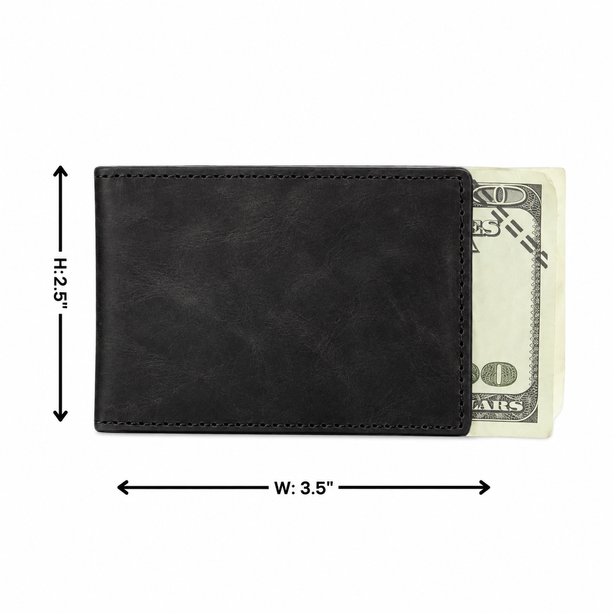 Cash in Hand Leather Money Clip