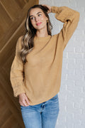 Golden Hour Balloon Sleeve Sweater in Wheat
