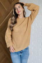 Golden Hour Balloon Sleeve Sweater in Wheat