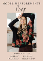 Weekend Colorburst Top in Green Paisley