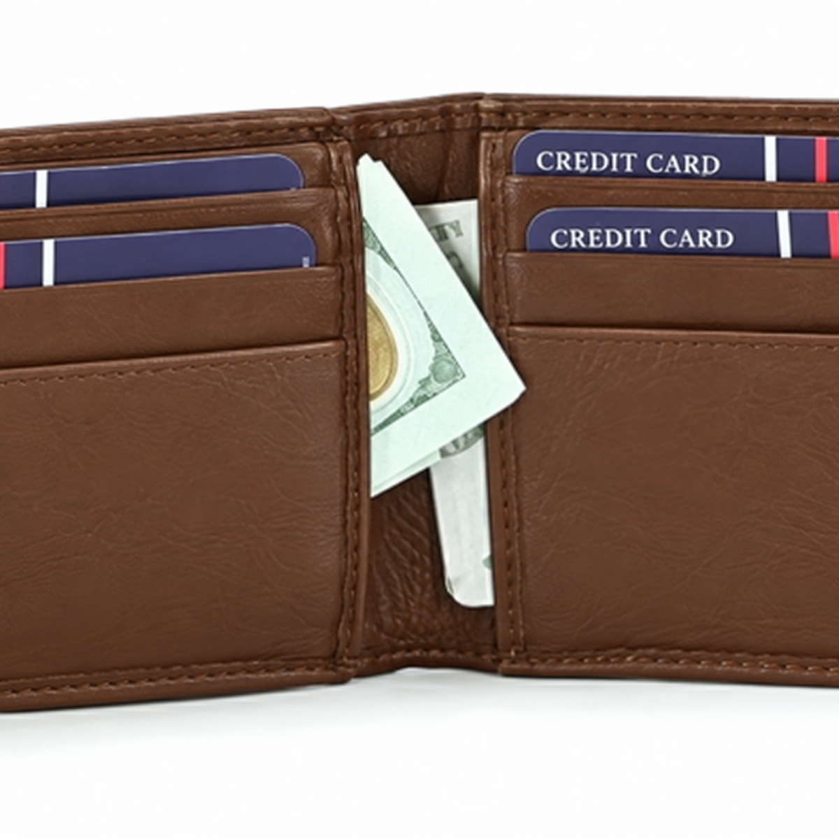 Keep It Simple Leather Money Clip Wallet