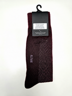 Burgundy Mesh Men’s Dress Socks