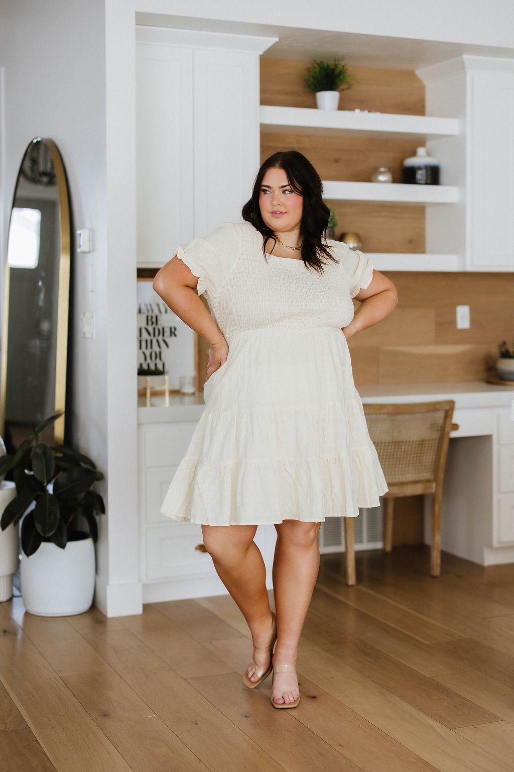 Ivory Meadow Smocked Dress
