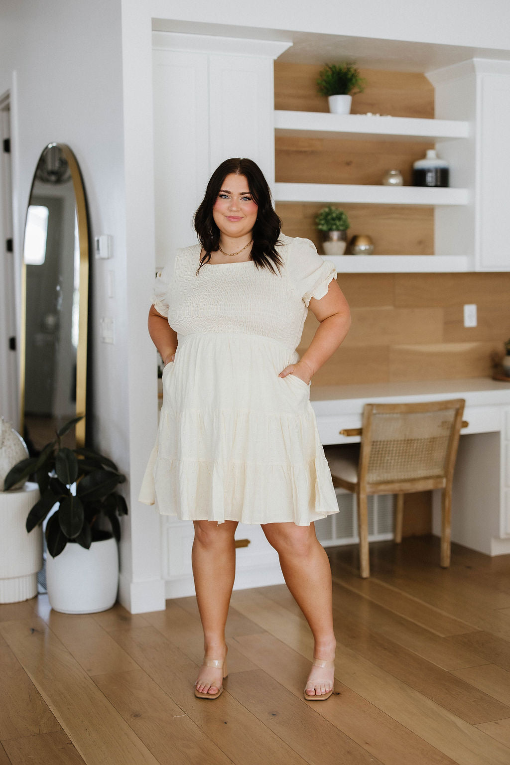 Ivory Meadow Smocked Dress