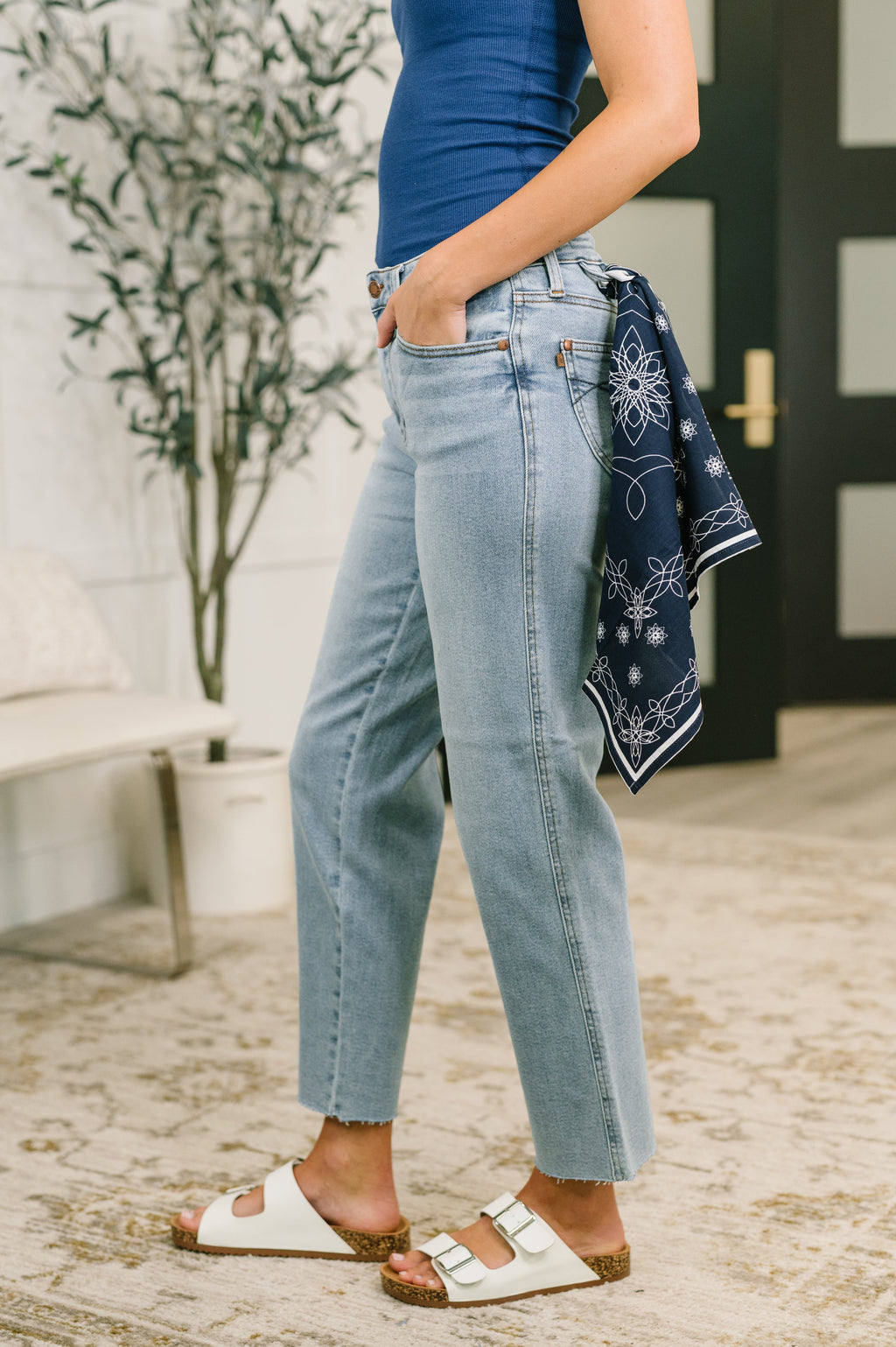 Judy Blue Dawn Ankle Straight Jeans
