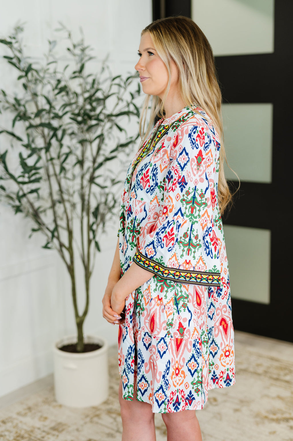 Free Spirit Embroidered Tiered Dress
